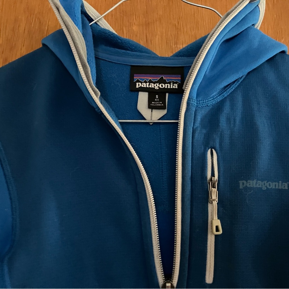 Blue R1 Zip-Up Hoodie - Picture 2 of 3